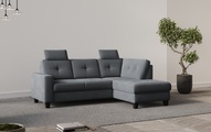 Places of Style Ecksofa »Varese«, Kreuznaht in beige