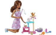 Kratzbaum Spielset mit Zubehör und Puppe Multicolor