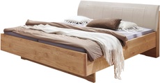 WIEMANN Holzbett »Cardiff, Bettgestell, Bettrahmen, teilmassiv, mit Polsterkopfteil« Belastbarkeit 110/220 Kg, 4-fache höhenverstellbar, MADE IN GERMANY, Fussteil aus Massivholz, verschiedene Grössen