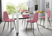 my home Essgruppe, (Set, 5 tlg.), mit Glastisch, Breite 160 cm