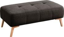 exxpo - sofa fashion, exxpo - sofa fashion Hocker, im skandinavischen Design mit Steppung und Holzfüssen