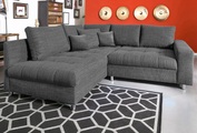 Nova Via Ecksofa »Tobi 3«, wahlweise mit Kaltschaum (140kg Belastung/Sitz), RGB-LED-Beleuchtung und Bettfunktion