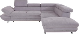 COTTA Ecksofa, inklusive Kopf- und Armteilverstellung, wahlweise mit Bettfunktion