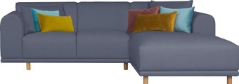 andas Ecksofa »Maroon«, in skandinavischem Design, mit losen Kissen