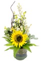 IGEA, I.GE.A. Kunstblume »Sonnenblume«, (1 St.), Im Topf aus Keramik Blumen Arrangement Tischdeko