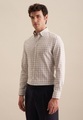 seidensticker Flanellhemd »Regular«, Regular Langarm Button-Down-Kragen Karo