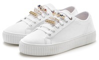 LASCANA Sneaker, mit Perlen und Steinchen VEGAN