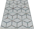 Ayyildiz Teppiche Teppich, rechteckig, 8 mm Höhe, Flachflor mit Hoch-Tief-Struktur, In-und Outdoor geeignet