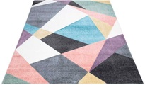 Carpet City Teppich »YOUNG915«, rechteckig, 11 mm Höhe, Bunter Kinderteppich mit Geo-Muster