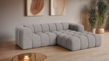 GOODproduct Ecksofa »KALLIE Design-Sofa mit Wellenunterfederung, Bubble-Optik, 248/186/72cm« moderne Steppung, hoher Sitzkomfort und modernes Design