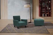 Egoitaliano Sessel »QQ«, zum Hocker zusammenklappbar, inkl. Rollen