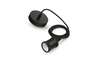 Philips Lighting Vintage cord black 3610730PN Pendelleuchte LED, Glühlampe E27 60 W Schwarz