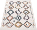 Paco Home Teppich »Harnuba 768«, rechteckig, 9 mm Höhe, Kurzflor, Motiv Rauten, Wohnzimmer