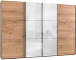 Fresh To Go Schwebetürenschrank »Level«, mit Glastüren und Synchronöffnung