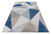 Wecon home Teppich »Next Time 2.0«, rechteckig, modern, handgefertigt, geometrisches Design für Wohn-, Schlafzimmer