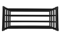 Schou Schuhregal 65 x 29 x 74 cm, Schwarz