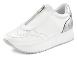 LASCANA Sneaker, mit Plateausohle und vorderem Reissverschluss