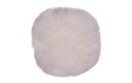 House Nordic - Lammfell-Kissen - Ø 35 cm - Cremeweiss