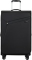 Samsonite Weichgepäck-Trolley »LITEBEAM, black, 77 cm«, 4 Rollen, Reisekoffer Aufgabegepäck Reisegepäck mit Volumenerweiterung
