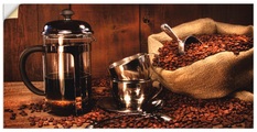 Artland Wandbild »Sack Kaffeebohnen mit Presse«