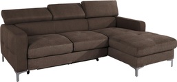 COTTA Ecksofa, inklusive Kopfteilverstellung, wahlweise mit Bettfunktion
