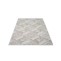 Carpet City Teppich »LINDO 8875«, rechteckig, Kurzflor, Hochtief-Muster/ 3D-Effekt, Fransen, Boho-Stil, Wohnzimmer