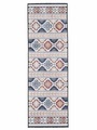 carpetfine Läufer »Deja 103«, rechteckig, 4 mm Höhe, robustes Flachgewebe, Motiv- Floral Palmenblätter, Hoch-Tief Effekt, In- und Outdoor geeignet, Wetterfest und UV-beständig für Balkon, Terrasse, Garten, Aussenbereich,Wohnzimmer, Schlafzimme