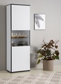 HELA Vitrine »Ariana«, mit angeschrägten Griffmulden, Höhe 195 cm