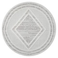 Carpet City Teppich »LINDO 8853«, rund, Kurzflor, Hochtief-Muster/ 3D-Effekt, Boho-Stil, Wohnzimmer