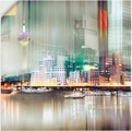 Artland Wandbild »Düsseldorf Skyline Collage V«