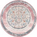 Paco Home Teppich »Torres 271«, rund, 4 mm Höhe, Kurzflor, Orientalisches Vintage Design, In- und Outdoor geeignet, Wohnzimmer