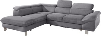 COTTA Ecksofa, mit Kopf- bzw. Rückenverstellung, wahlweise mit Bettfunktion und Bettkasten