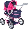 knorr® toys Puppenwagen First flying hearts navy/pink