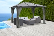KONIFERA Pavillon »Malaga«, BxT: 300x400 cm, Stahlgestell, Polycarbonat-Dachplatten