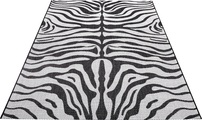 White Label - Teppich In-& Outdoor - 80 x 150 cm; - Creme, Schwarz