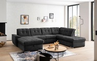 exxpo - sofa fashion Wohnlandschaft, (4 St.), 6x Kopfteilverstellung, Wahlweise mit Bettfunktion und Bettkasten