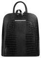 Cluty Cityrucksack, echt Leder, Made in Italy