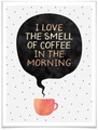 Wall-Art Poster »smell of coffee«, Schriftzug, (1 St.)