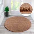 Home affaire Hochflor-Teppich »Viva Teppich rund«, rund, 45 mm Höhe, Uni Farben, einfarbig, rund, besonders weich und kuschelig, idealer Teppich für Wohnzimmer & Schlafzimmer