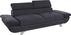 COTTA Polstergarnitur, (Set), Set: bestehend aus 3-Sitzer und Hocker, Sofa inklusive Kopf- und Armteilverstellung
