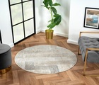 Myflair Möbel & Accessoires Teppich »My Way«, rund, Kurzflor, Retro-Design, besonders weich durch Microfaser