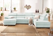 Home affaire Wohnlandschaft »Mika«, wahlweise mit Bettfunktion