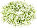IGEA, I.GE.A. Kunstkranz »Schleierkraut«, (1 St.), Kerzenkranz Tischkranz Tischdeko Wanddeko Türdeko Hochzeitsdeko Kunstblumen Pflanze Gypsophila Blumen für Hochzeit Brautsträusse Dekoration Basteln