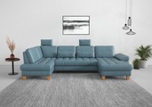 sit&more Wohnlandschaft, wahlweise mit Bettfunktion, Bettkasten, Sitztiefenverstellung