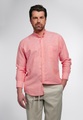 ETERNA LANGARM HEMD REGULAR FIT UPCYCLING SHIRT LEINEN PFIRSICH