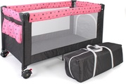 CHIC4BABY, CHIC 4 BABY Reisebett LUXUS Sternchen grau