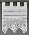 HOSSNER - ART OF HOME DECO Scheibengardine »Traunsee«, m. Stickerei, Hohlsaum u. Häkelspitze