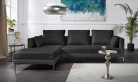 Alte Gerberei Ecksofa »Marinus«, mit schmalen Lehnen, inklusive Rückenkissen & Armlehnkissen