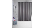 Wenko - Anti-Schimmel Duschvorhang Uni Grey 180 x 200 cm waschbar - Grau