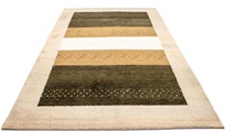 morgenland Wollteppich »Gabbeh Teppich handgeknüpft beige«, rechteckig, 18 mm Höhe, handgeknüpft